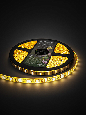 Лента светодиодная SMD5050-60 LED/м-IP65-12 В-14,4 Вт/м-3000 К (5 м) блистер TDM ELECTRIC - фото4