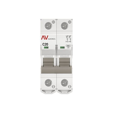 AV-6 DC 2P 20A (C) 6kA EKF AVERES выключатель автоматический, арт. mcb6-DC-2-20C-av - фото13