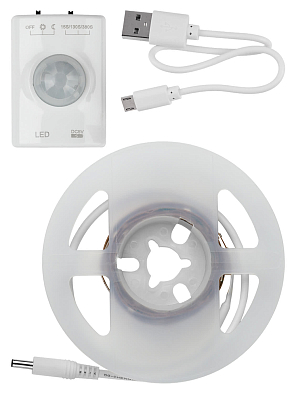 Умная подсветка SMD2835-30LED/m-IP20-5В-2,4Вт-3000К(1 м),датчик движ.и освещ.,акк.Li-Ion 1100мАч TDM ELECTRIC - фото5