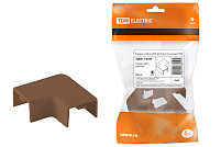 Поворот на 90 гр. КМП 40x25 бук (4 шт./комп.) TDM ELECTRIC