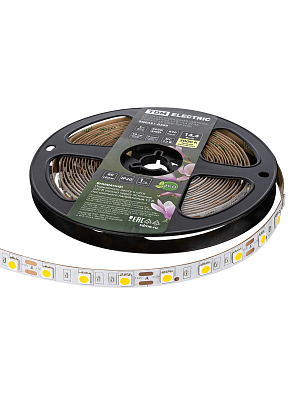 Лента светодиодная SMD5050-60 LED/м-IP20-12 В-14,4 Вт/м-3000 К (5 м) блистер TDM ELECTRIC - фото2