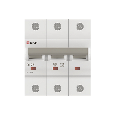 ВА 47-125 3P 125А (D) 15кА EKF PROxima автоматический выключатель, арт. mcb47125-3-125D - фото10