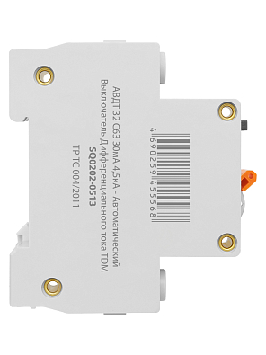 АВДТ 32 2P(1P+N) C63А 30мА 4,5кА TDM ELECTRIC дифференциальный автоматический выключатель - фото6