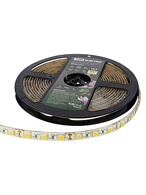 Лента светодиодная SMD5050-60 LED/м-IP65-12 В-14,4 Вт/м-3000 К (5 м) блистер TDM ELECTRIC - фото2