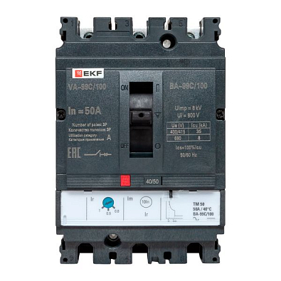 Выключатель автоматический ВА-99C (Compact NS) 100/ 50А 3P 36кА EKF PROxima - фото21