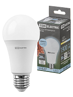 Лампа светодиодная А60 20 Вт, 230 В, 4000 К, E27 TDM ELECTRIC