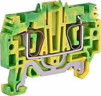 Клемма пружинная заземляющая ESP-HTE.4 (4 мм2, желто-зел.)