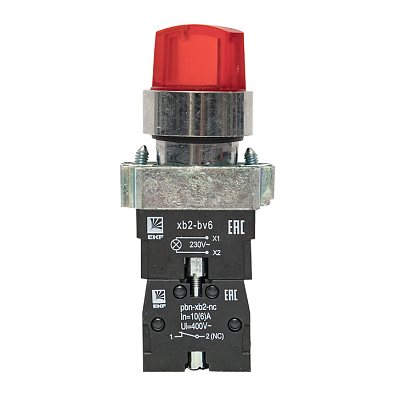 Переключатель BD33 3P c красной подстветкой 230В NO EKF PROxima - фото8