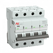 AV-10 4P 20A (D) 10kA EKF AVERES выключатель автоматический, арт. mcb10-4-20D-av