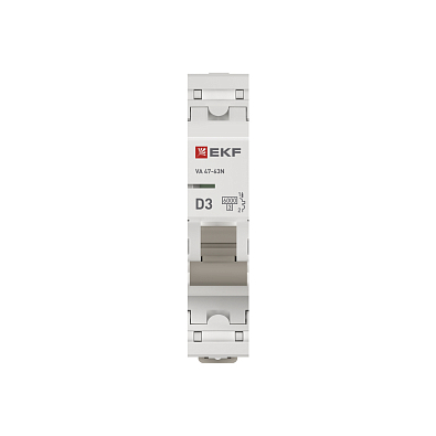 ВА 47-63N 1P 3А (D) 6кА EKF PROxima автоматический выключатель, арт. M636103D - фото6