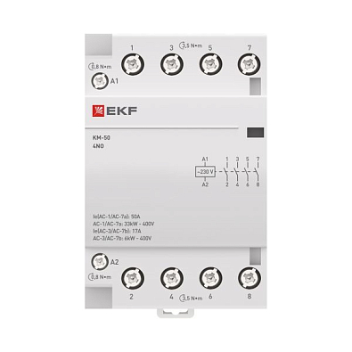 Контактор модульный КМ 50А 4NО (3 мод.) EKF PROxima - фото19