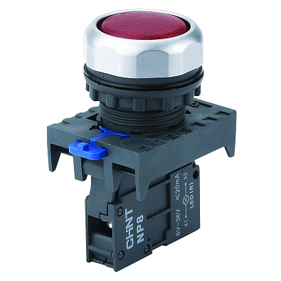 Индикатор NP8-D/4 красный, AC110-230В, IP65 (R) - фото1