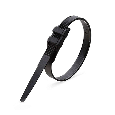 Стяжка нейлоновая КСУ 9х180 (черн) (100шт) (Fortisflex) - фото1
