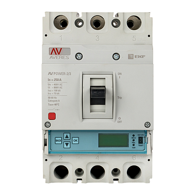 Автоматический выключатель AV POWER-2/3 250А 50kA ETU6.0 - фото6