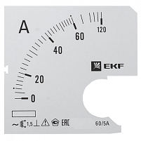 Шкала сменная для A721 60/5А-1,5 EKF PROxima