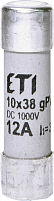 Предохранитель CH 10x38 gPV 12A 1000V (30kA) цилиндрический