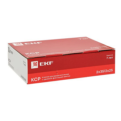 Клемма распределительная КСР с двойным винтом 2x35/2x25 серая EKF PROxima - фото22