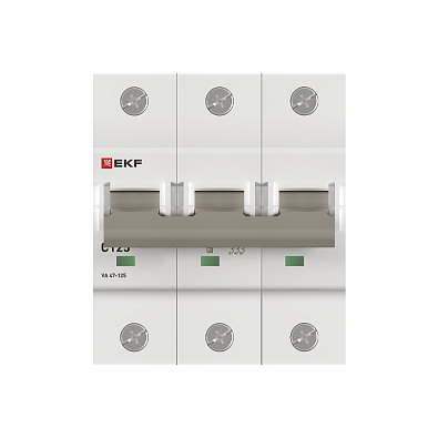 ВА 47-125 3P 125А (C) 15кА EKF PROxima автоматический выключатель, арт. mcb47125-3-125C - фото9