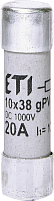 Предохранитель CH 10x38 gPV 20A 1000V (10kA) UL цилиндрический
