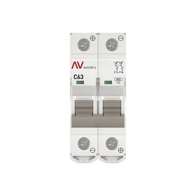 AV-6 DC 2P 63A (C) 6kA EKF AVERES выключатель автоматический, арт. mcb6-DC-2-63C-av - фото16
