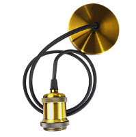 RETRO патрон с проводом PLC 01 E27 230V/1M ANTIQUE BRONZE Патрон подвесной декоративный  PLC со шнуром