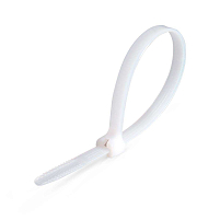 Стяжка нейлоновая КСЗ 4x200 (бел) (100шт) (Fortisflex)