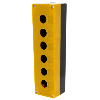 Корпус КП106 пластиковый 6 кнопок желтый EKF PROxima - фото5