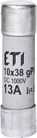 Предохранитель CH 10x38 gPV 13A 1000V (30kA) цилиндрический