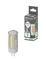 Лампа светодиодная G4-3 Вт-230 В-6500 К, SMD, 16x43 мм TDM ELECTRIC