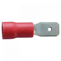 Наконечн. изол. 0,5-1,5 мм.кв., плоский штифтовой, 6,4х0,8;  KFE-1638