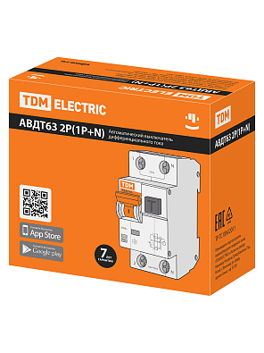 АВДТ 63 2Р(1Р+N) C50 300мА 6кА TDM ELECTRIC дифференциальный автоматический выключатель - фото5