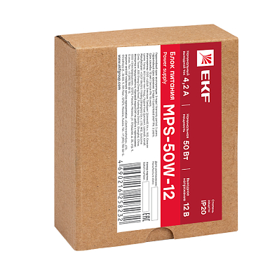 Блок питания 12В MPS-50W-12 EKF Proxima - фото6