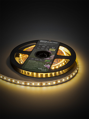 Лента светодиодная SMD2835-120 LED/м-IP20-12 В-9,6 Вт/м-3000 К (5 м) блистер TDM ELECTRIC - фото4
