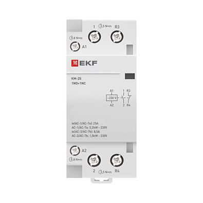 Контактор модульный КМ 25А NО+NC (2 мод.) EKF PROxima - фото19