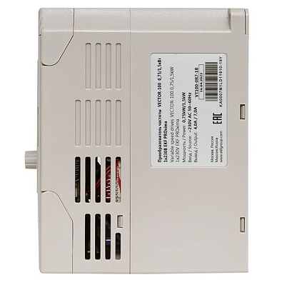 Преобразователь частоты 0,75/1,5кВт 1х230В VECTOR-100 EKF PROxima - фото29