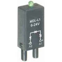 MDL-A/L 110-240VAC/DC; Модуль защиты и индикации реле (LED, 110-240VAC/DC, A1- A2+)
