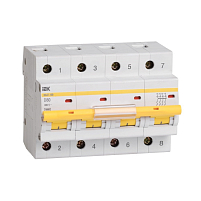 Автоматический выключательВА47-100 4Р 25А 10кА х-ка D IEK