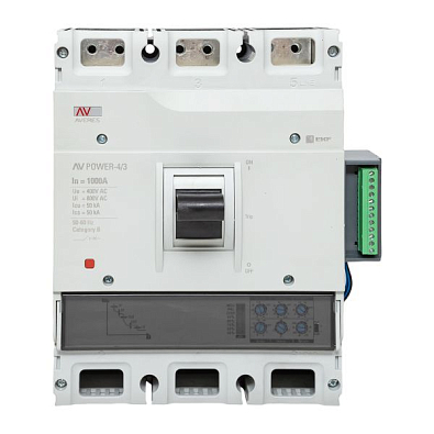 Автоматический выключатель AV POWER-4/3 1000А 50kA ETU2.2 - фото17