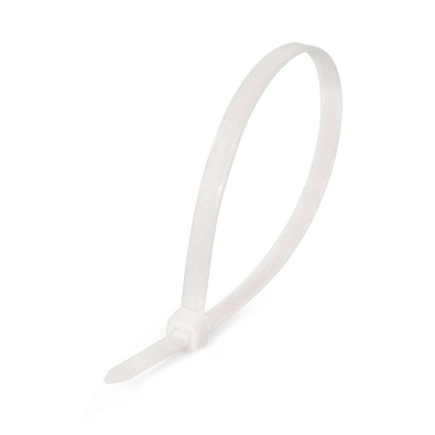 Стяжка нейлоновая КСС 9x400 (бел) (100шт) (Fortisflex) - фото1