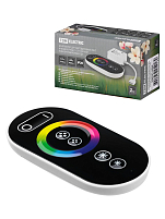 Контроллер для светодиодных лент и модулей RGB-RF-12В-18А-216Вт-IP20, 3 канала, сенсорный пульт, TDM ELECTRIC