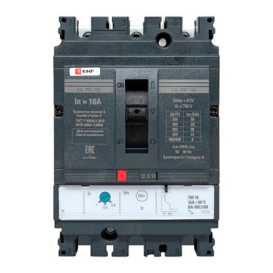 Выключатель автоматический ВА-99C (Compact NS) 100/ 16А 3P 36кА EKF PROxima - фото21