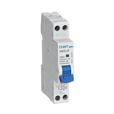 Диф. автомат NB2LE 1P+N 25A 30mA 1мод., х-ка B, электронный тип AС, 6kA (R) - фото1