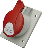 Розетка встраиваемая EE-1643 IP54 (16A, 400V, 3P+PE)