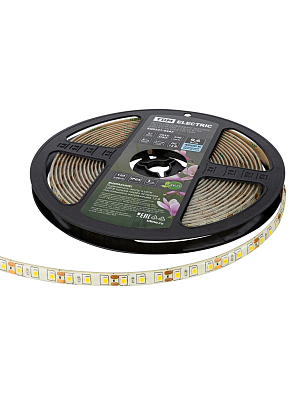 Лента светодиодная SMD2835-120 LED/м-IP65-12 В-9,6 Вт/м-4000 К (5 м) блистер TDM ELECTRIC - фото2