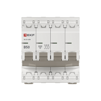 ВА 47-63N 4P 50А (B) 6кА EKF PROxima автоматический выключатель, арт. M636450B - фото6