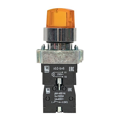 Переключатель BD33 3P c желтой подстветкой 230В NO EKF PROxima - фото12