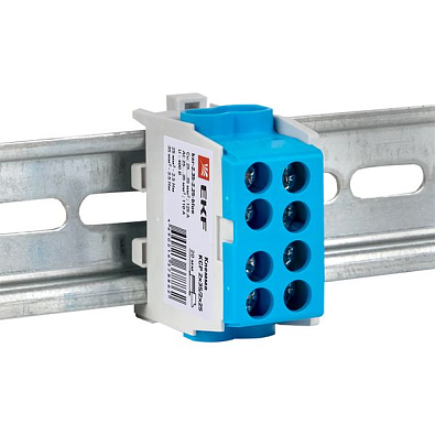 Клемма распределительная КСР с двойным винтом 2x35/2x25 синяя EKF PROxima - фото16