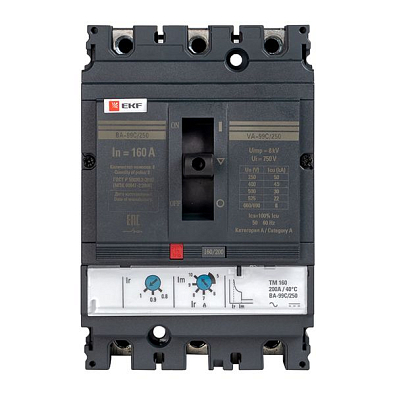 Выключатель автоматический ВА-99C (Compact NS) 250/160А 3P 45кА EKF PROxima - фото13