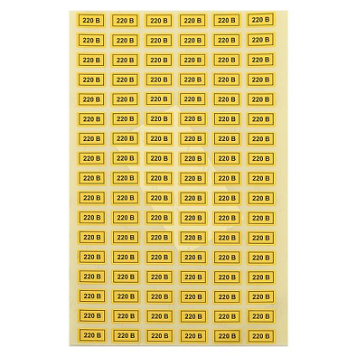 Наклейка "220В" (10х15мм.) EKF PROxima - фото8