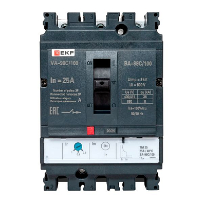 Выключатель автоматический ВА-99C (Compact NS) 100/ 25А 3P 36кА EKF PROxima - фото21
